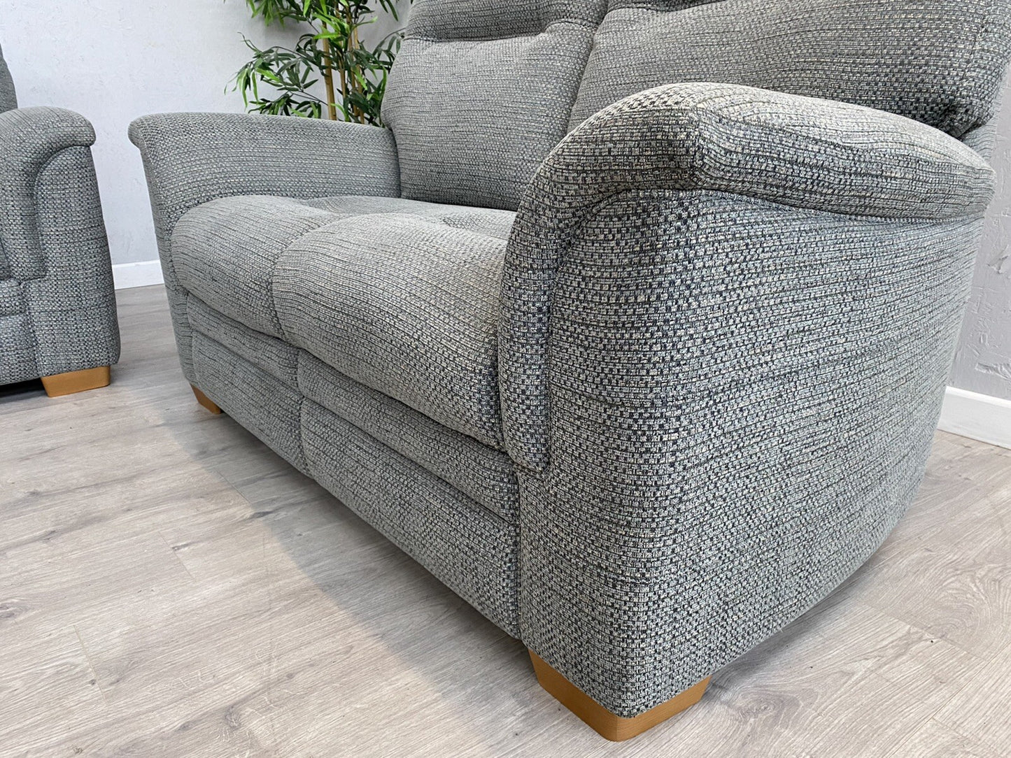 Parker Knoll - HUDSON 23 Fabric 3 Seater + 2 Seater Sofas + Stool - RRP £5,215