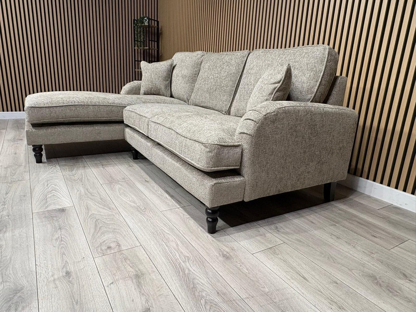 Laura Ashley LYNDEN Style Fabric 3 Seater LHF Chaise Corner Sofa - RRP £2625