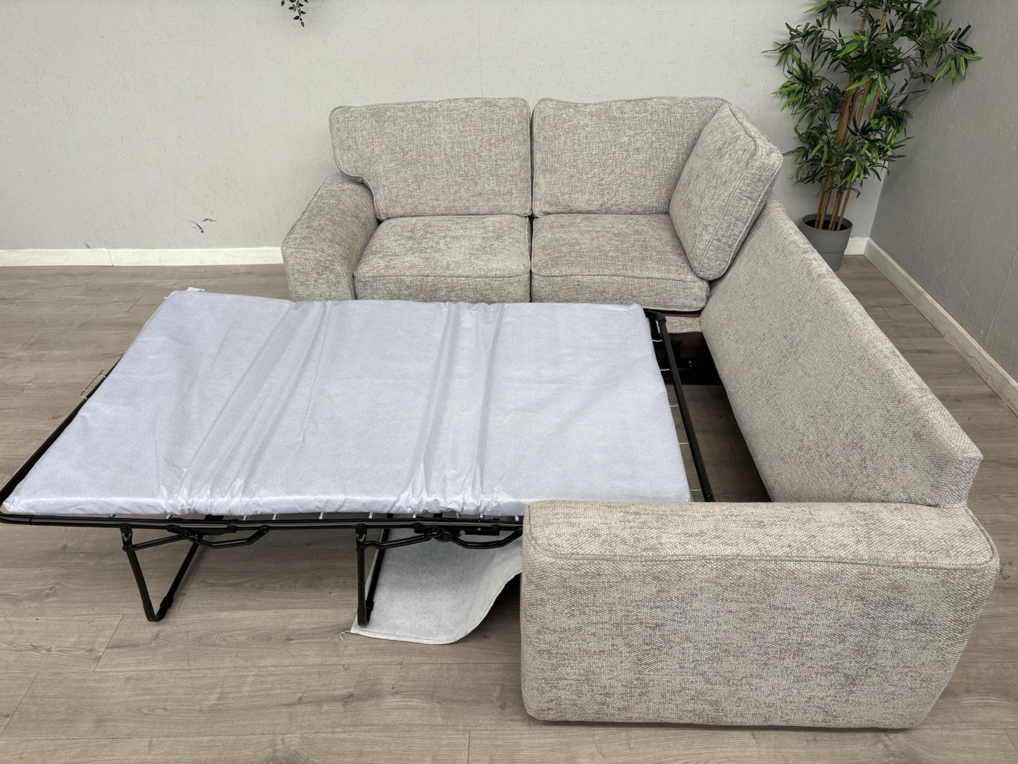 Furniture Village EMILIA Fabric LHF Small Sofa Bed Corner Sofa - RRP £2,095