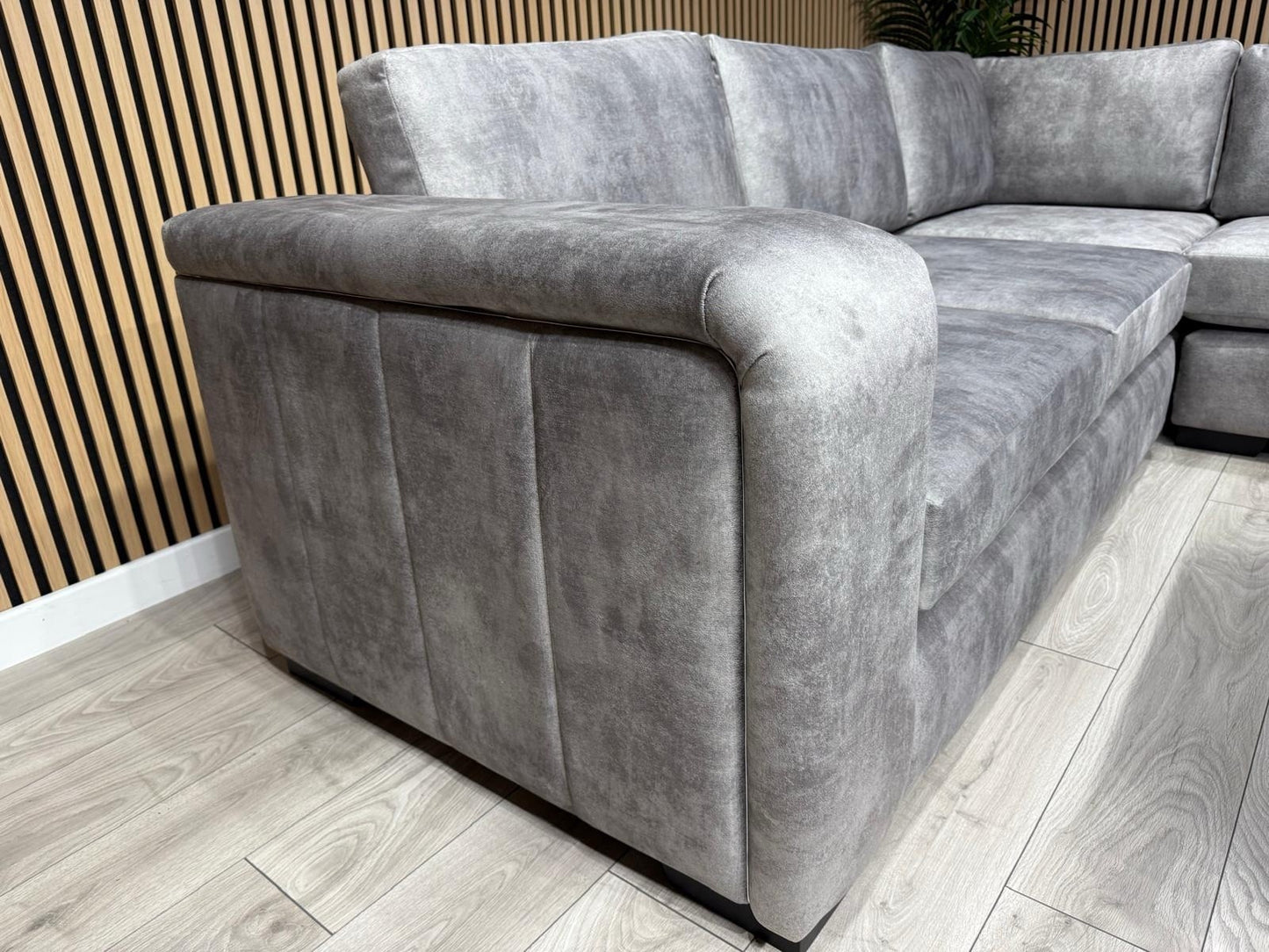 John Lewis Sample - Madrid Corner Sofa Fabric 2c2 Seater + Stool RRP £2599