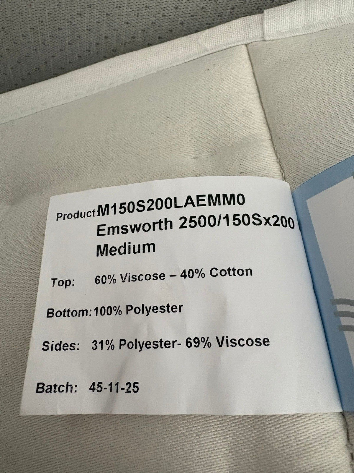 Laura Ashley EMSWORTH 2500 Pocket 5ft Kingsize Mattress - RRP £799