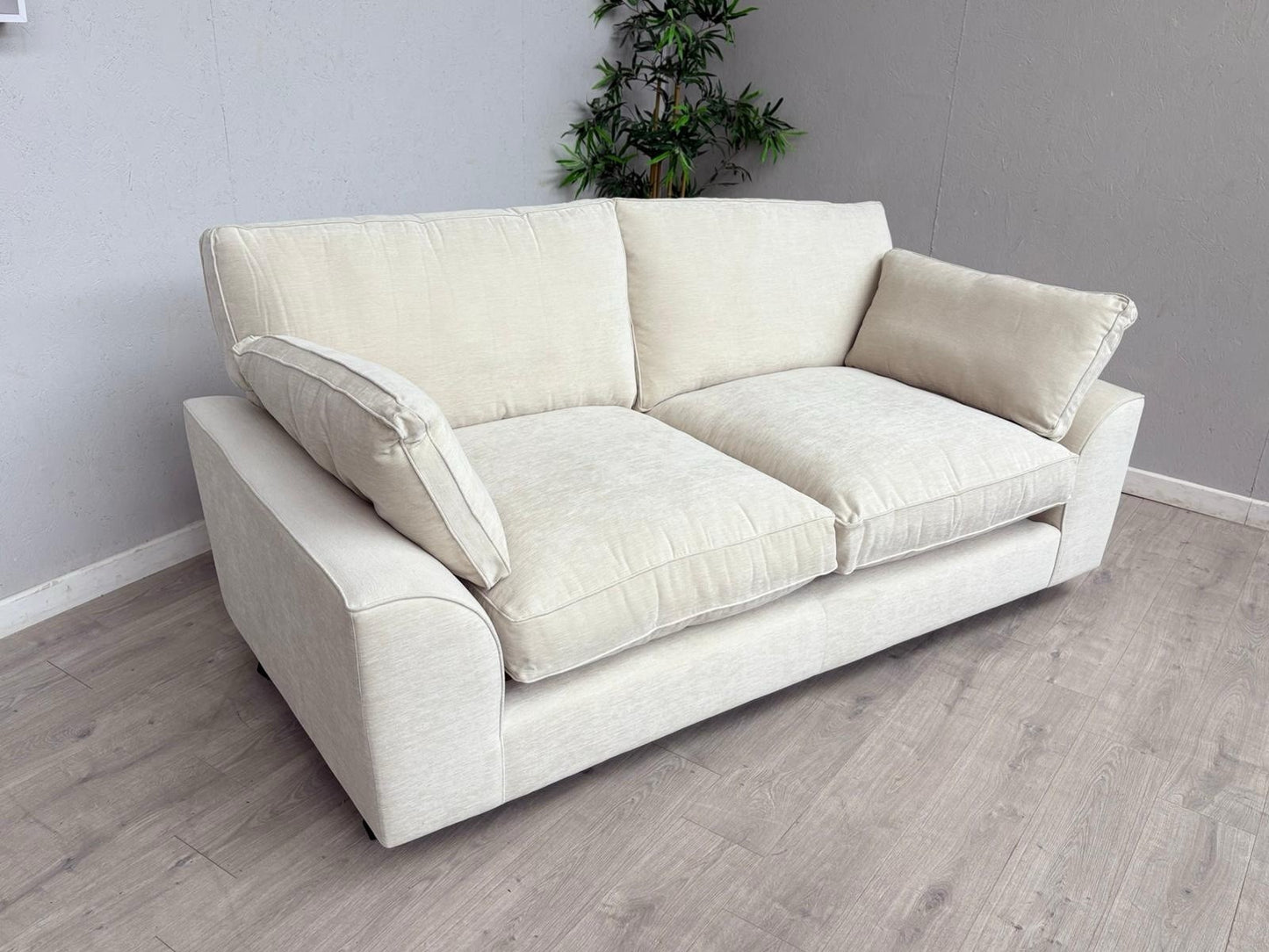 NEXT - STAMFORD Large 3 Seater Grand Sit Sofa, Fine Chenille Oyster - RRP £1,450