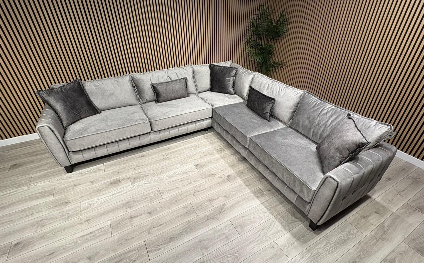 DFS - Cherished Fabric Corner Sofa, Formal Back - RRP: 2399