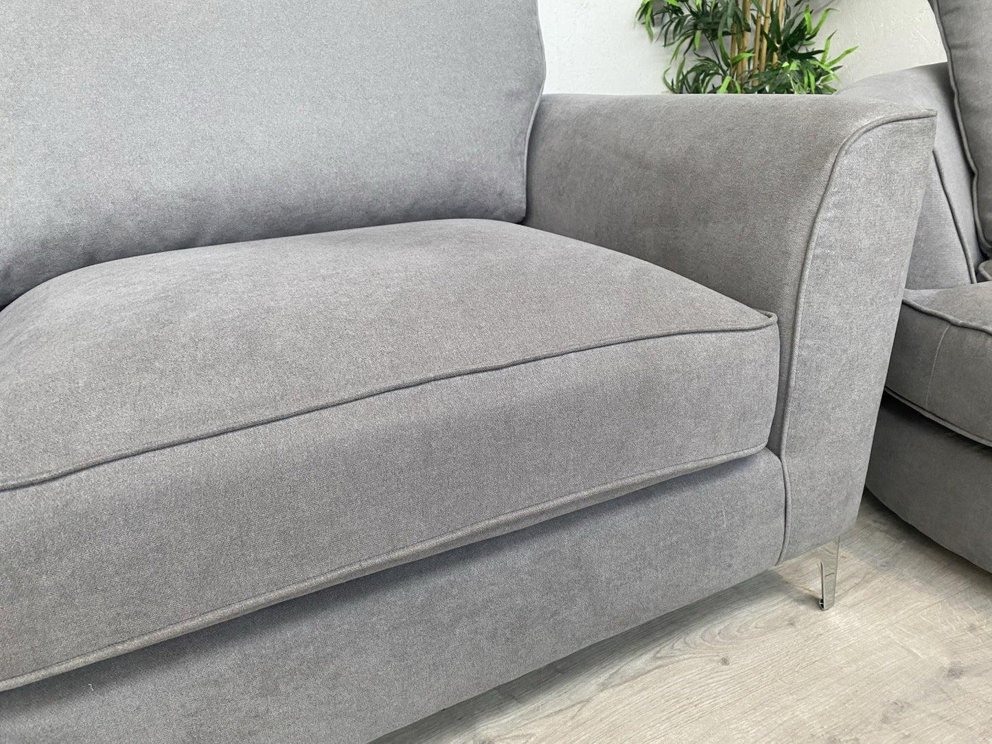 Furniture Village LEGEND Fabric 3 Seater Sofa, Armchair + Swivel Chair RRP £2835