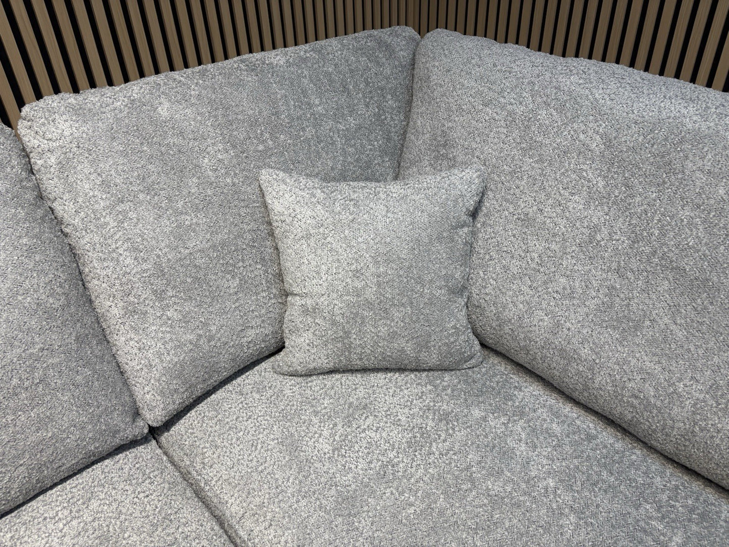 CARNABY Premium Fabric U Shaped Corner Chaise Sofa + Footstool - RRP £1,999