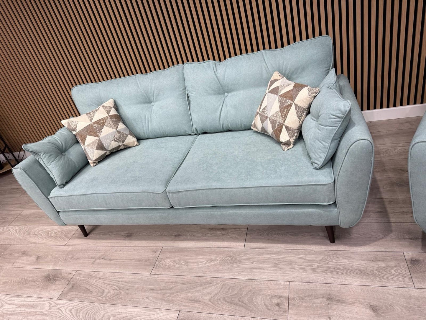 DFS - Zinc 3 Seater & Chair Fabric Seater Sofa Set RRP £1799