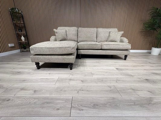 Laura Ashley LYNDEN Style Fabric 3 Seater LHF Chaise Corner Sofa - RRP £2625