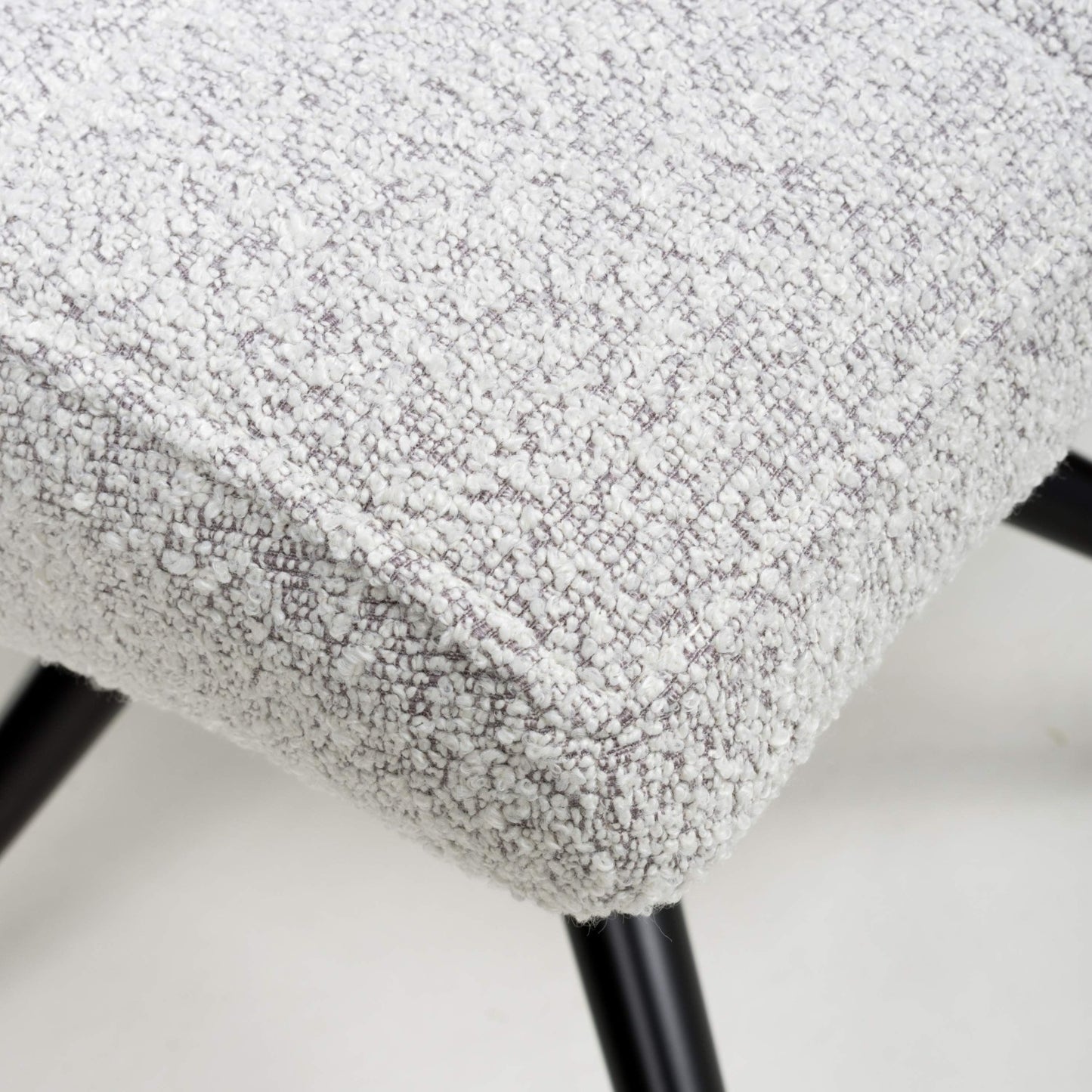 Laurel Boucle Smoke Grey Dining Chair