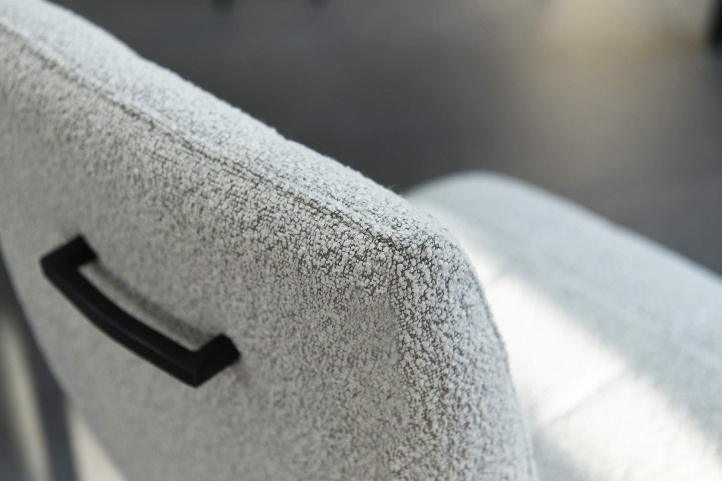 Laurel Boucle Smoke Grey Dining Chair