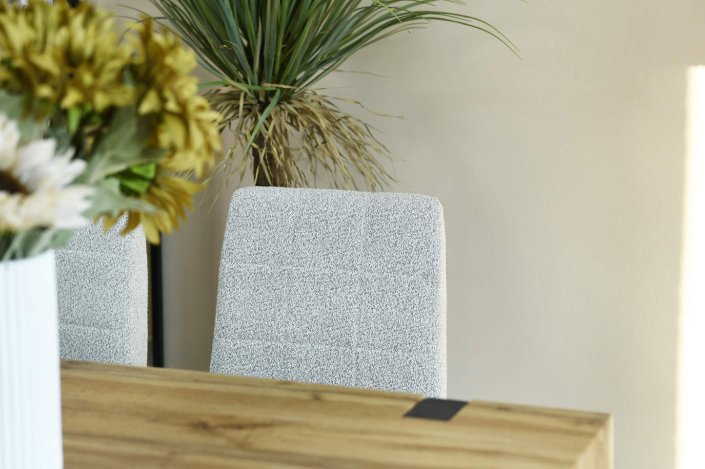 Laurel Boucle Smoke Grey Dining Chair