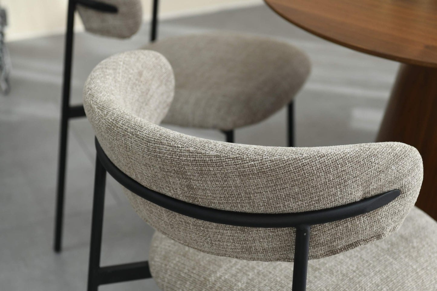 Marisa Tweed Oatmeal Dining Chair