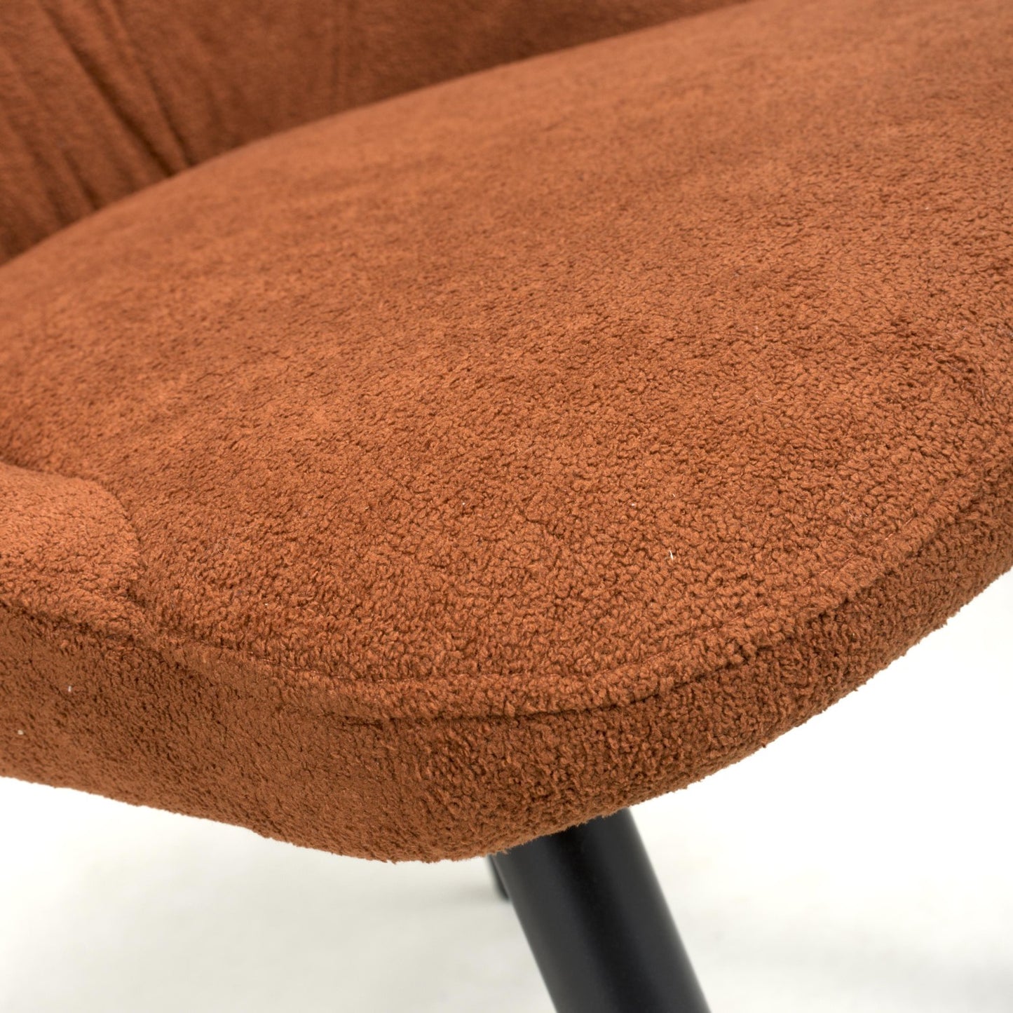 Corinth Linen Effect Burnt Orange Dining Chair