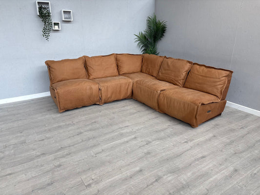 DFS Bewitching Soft Leather Power Reclining Corner Sofa - RRP £4999