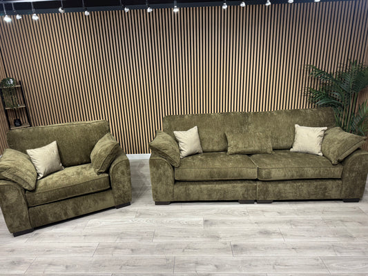 NEXT Stamford Style Fabric 4 Seater Sofa + Love Chair Set - RRP £2550