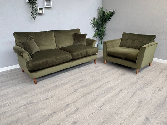 M&S - Marks & Spencer LACEY Fabric 3 Seater Sofa + Accent Chair Set - RRP £2998