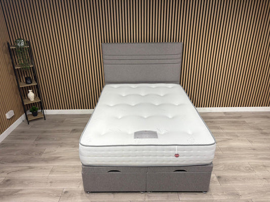 Platinum 1500 Ottoman Divan Bed Set + Headboard. Available in all sizes