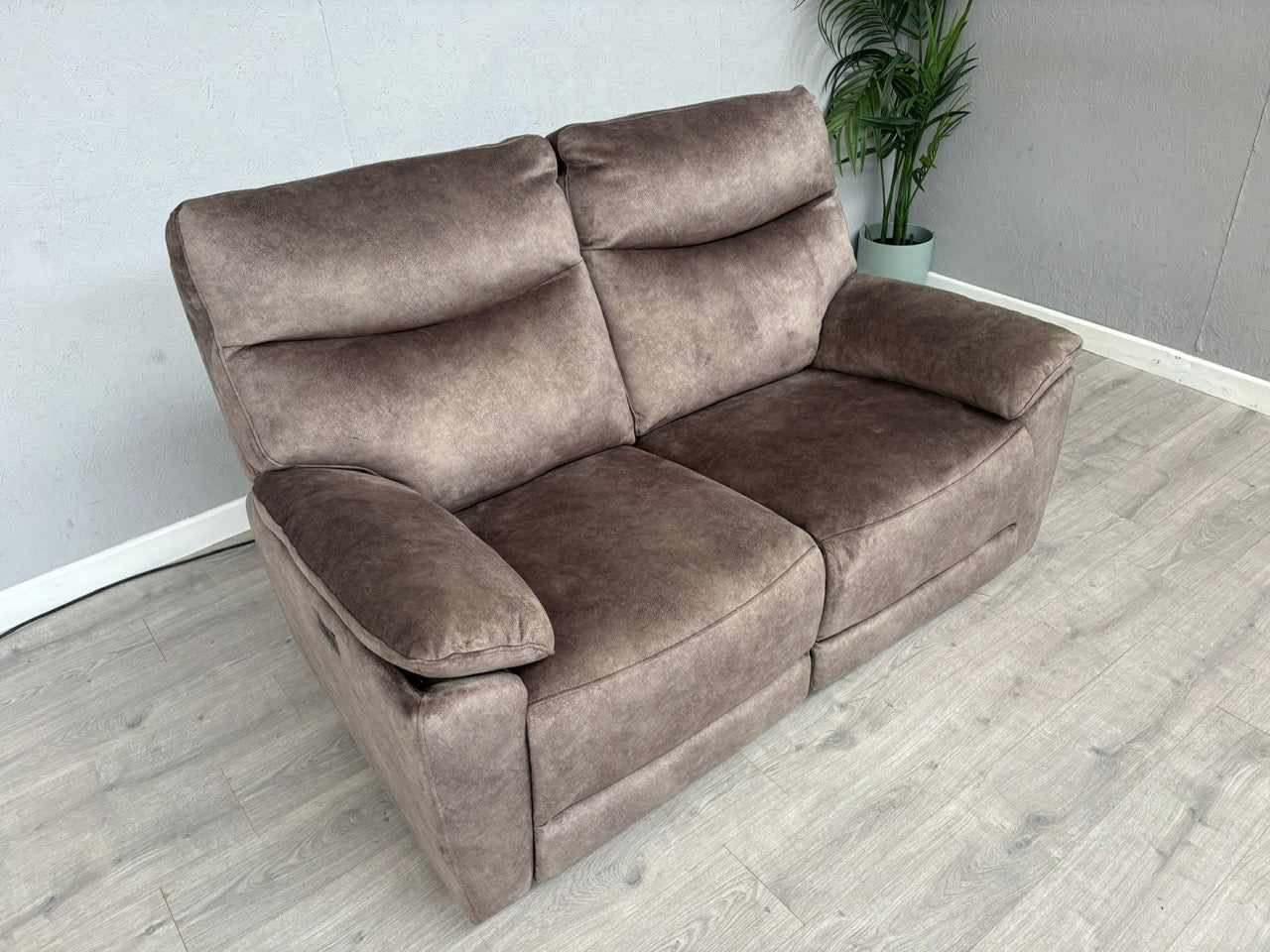 DFS - FAXON Fabric 2 Seater Power Recliner Sofa - RRP £879