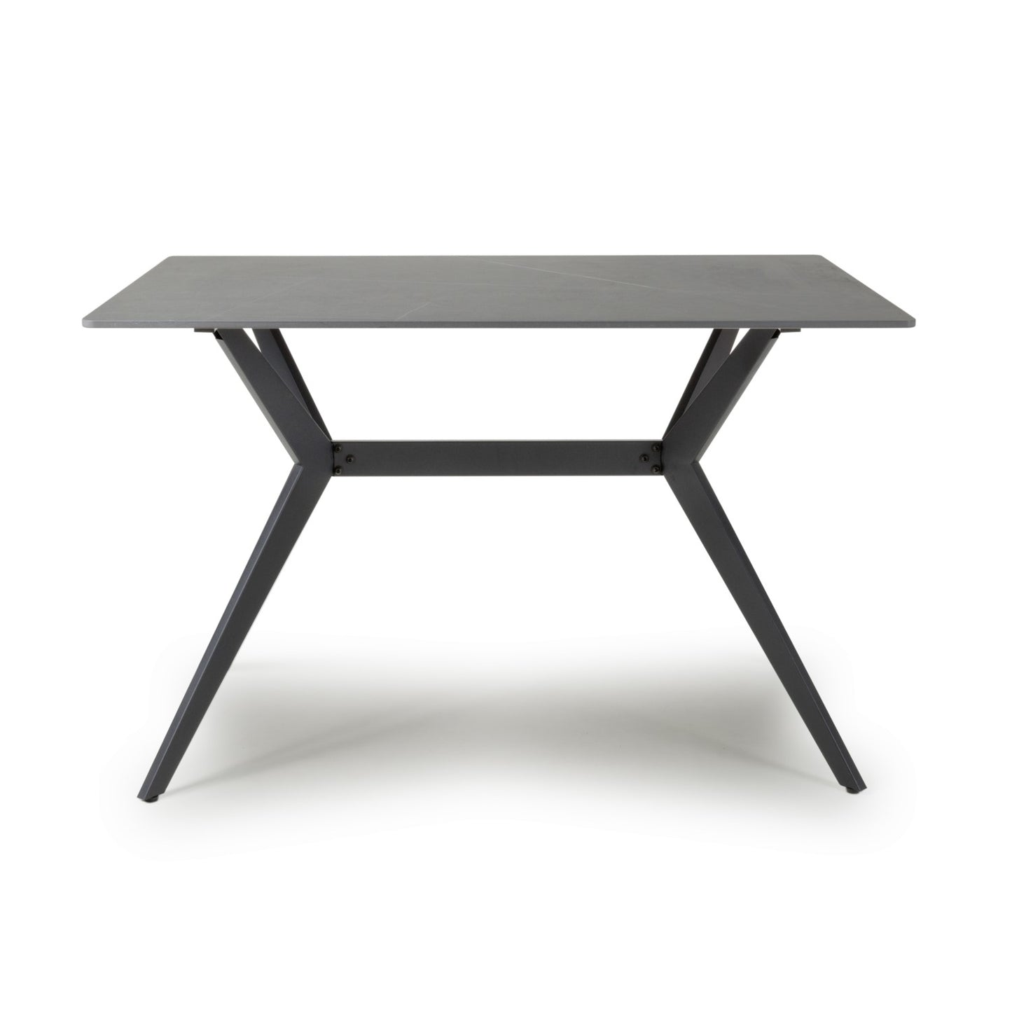 Grey Sintered Stone Ceramic Top Dining Table