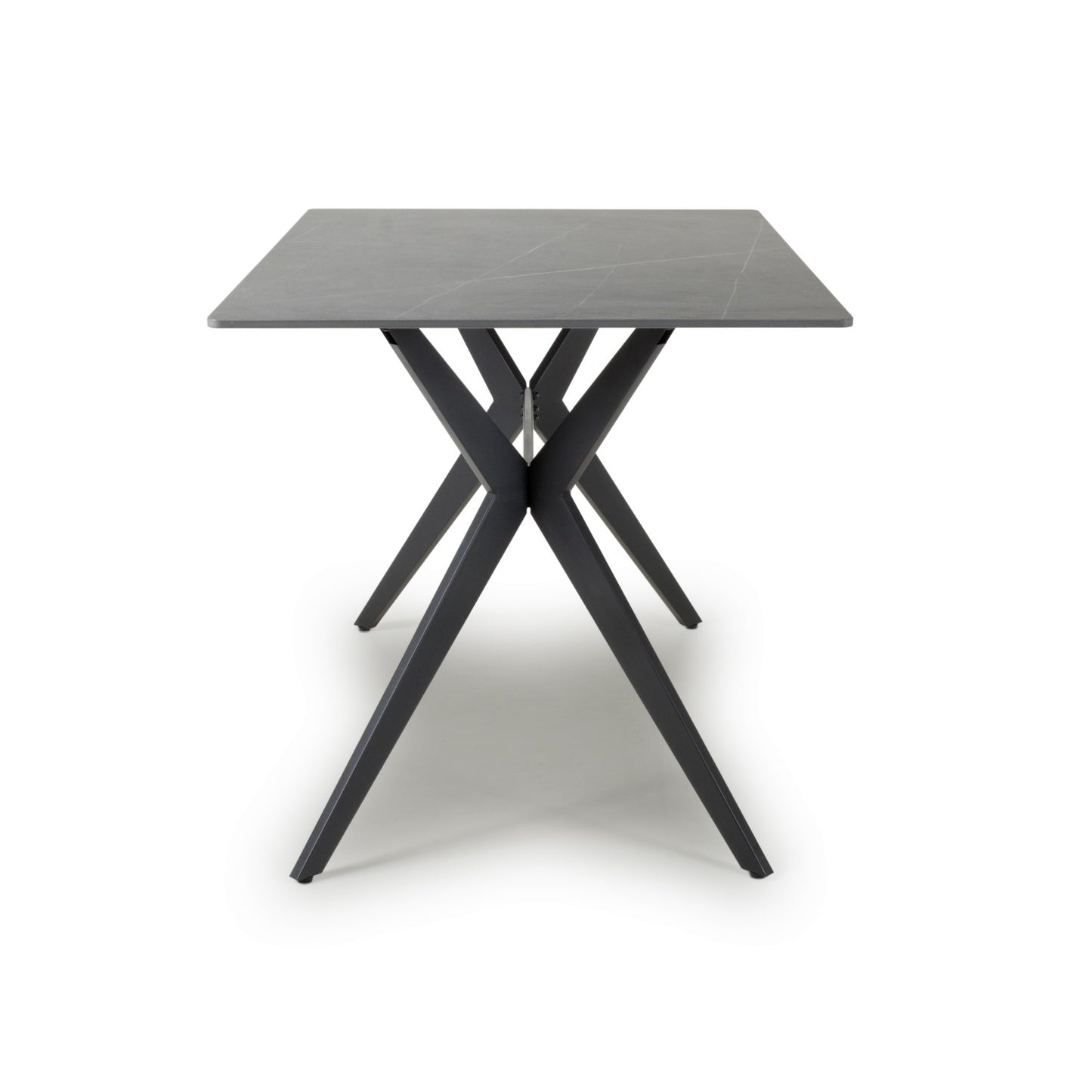 Grey Sintered Stone Ceramic Top Dining Table