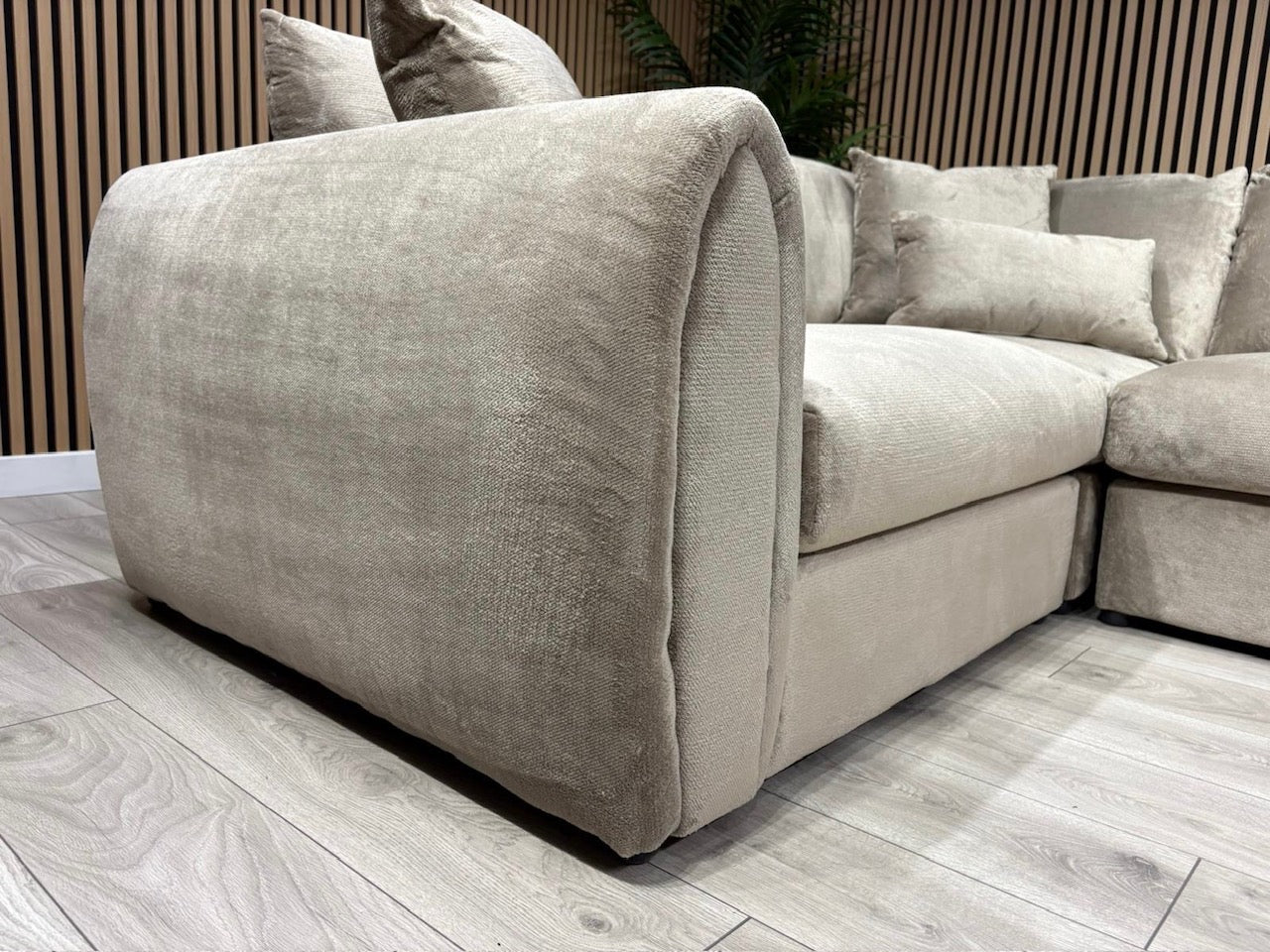 Sofology MARBLE ARCH Style Fabric LHF Corner Sofa, Mocha - RRP £3,599