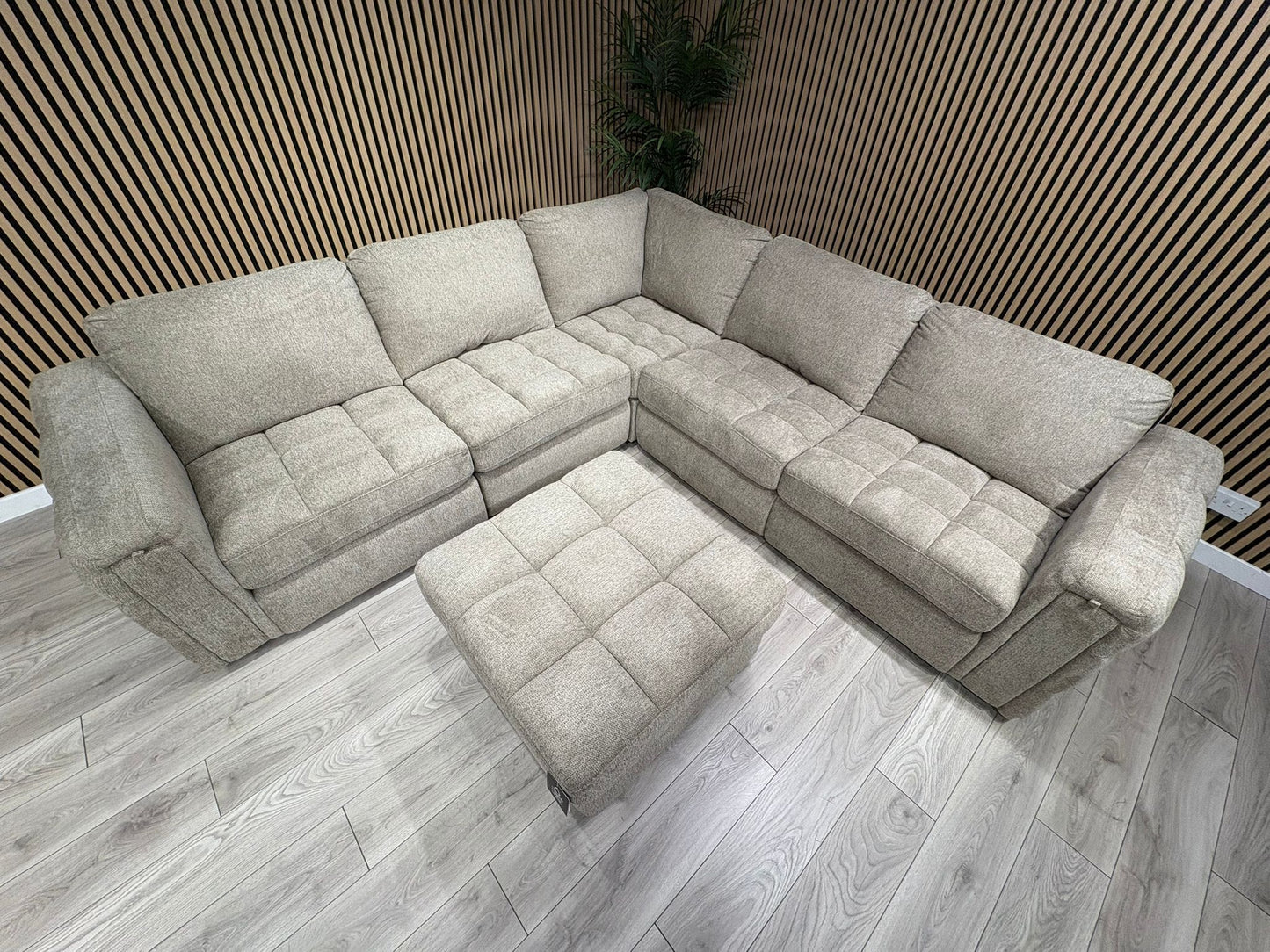 DFS - MAVAM Modular Premium Fabric 2 Corner 2 Sofa + Footstool - RRP £3499