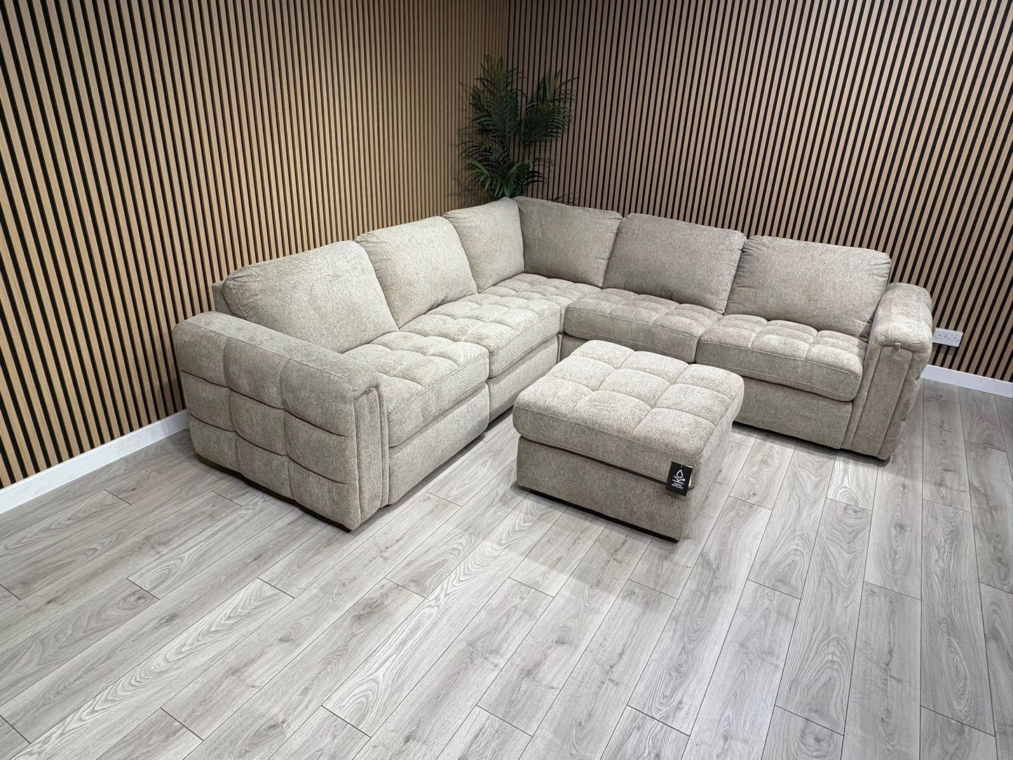 DFS - MAVAM Modular Premium Fabric 2 Corner 2 Sofa + Footstool - RRP £3499