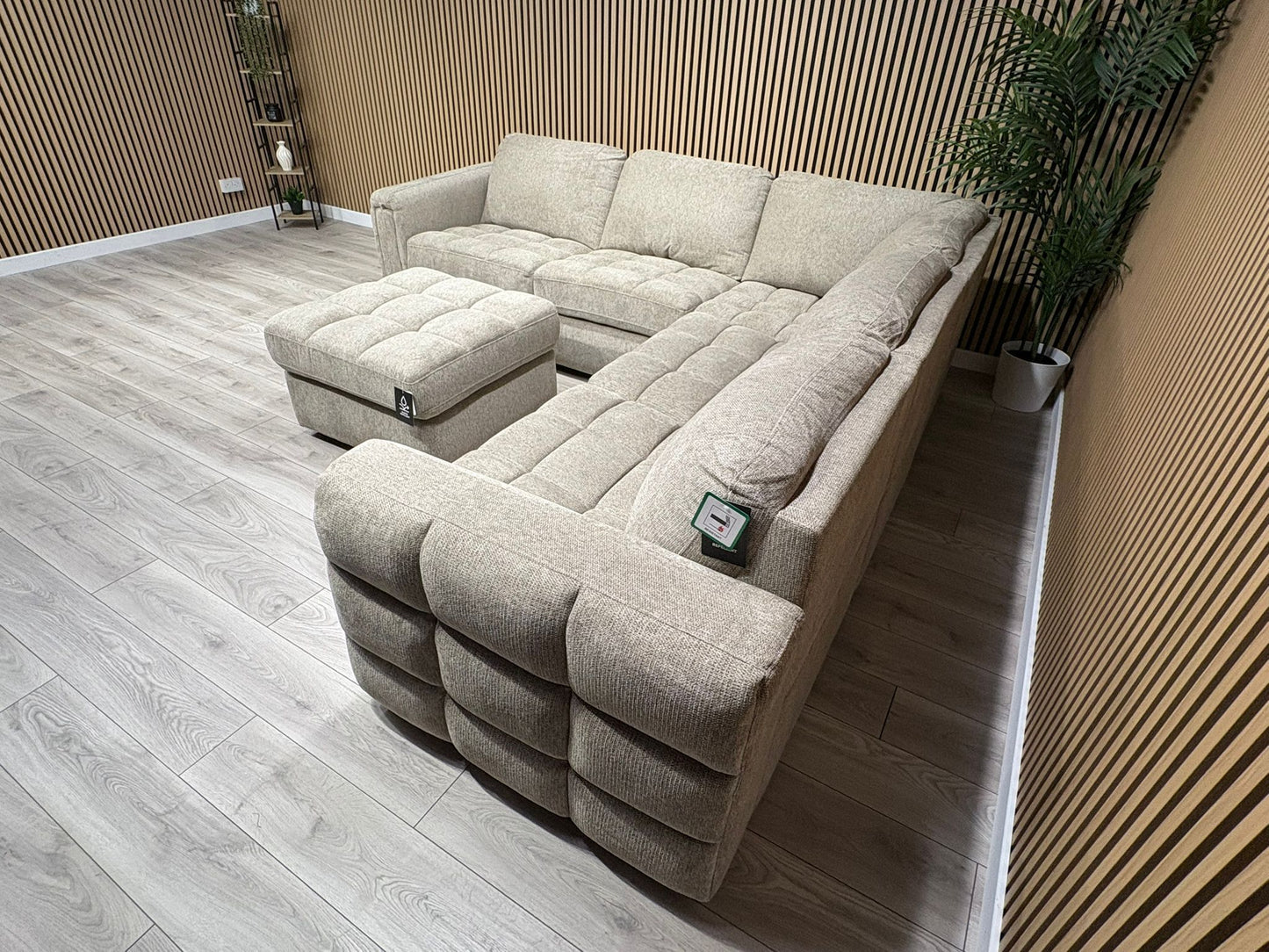 DFS - MAVAM Modular Premium Fabric 2 Corner 2 Sofa + Footstool - RRP £3499