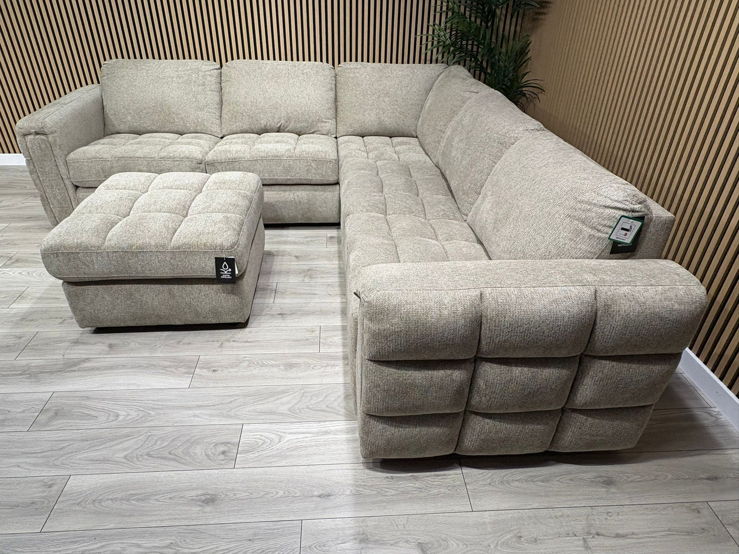 DFS - MAVAM Modular Premium Fabric 2 Corner 2 Sofa + Footstool - RRP £3499