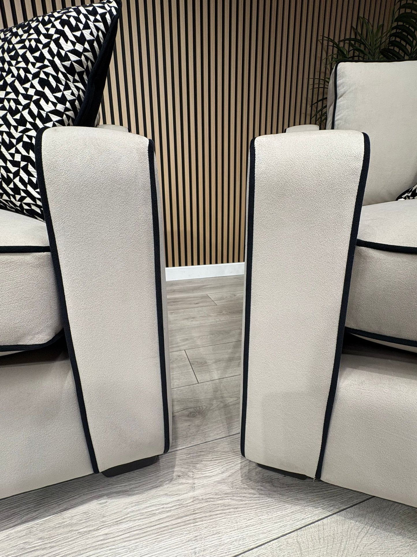 Furniture Village CELINE Fabric 3 Seater Sofa + 2 x Armchairs - RRP £5,685