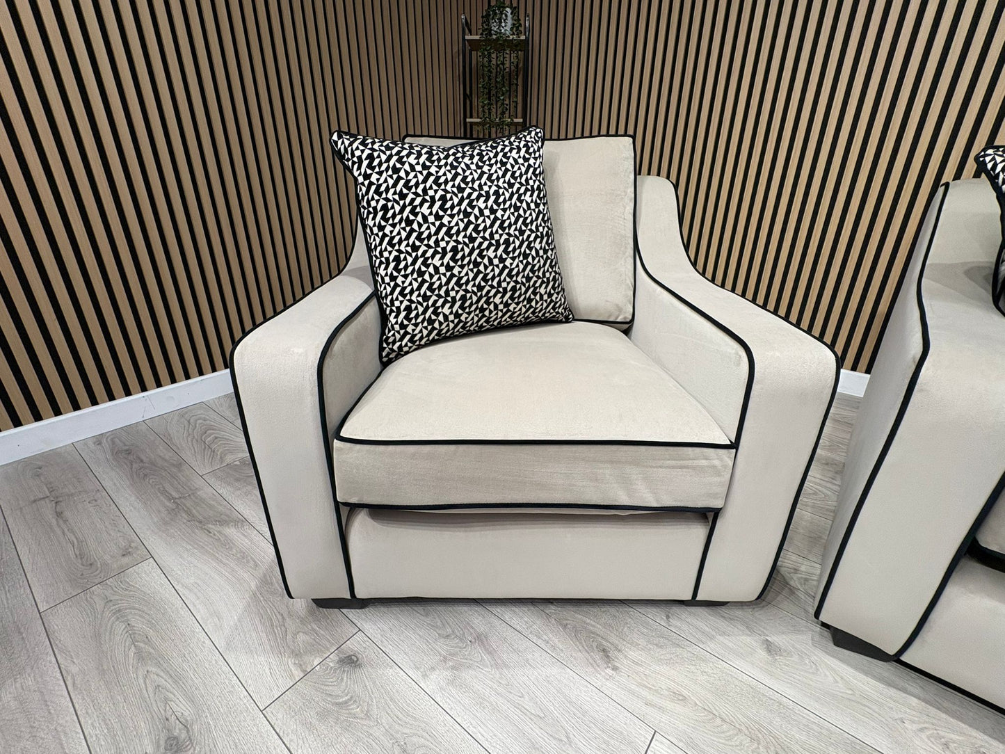 Furniture Village CELINE Fabric 3 Seater Sofa + 2 x Armchairs - RRP £5,685