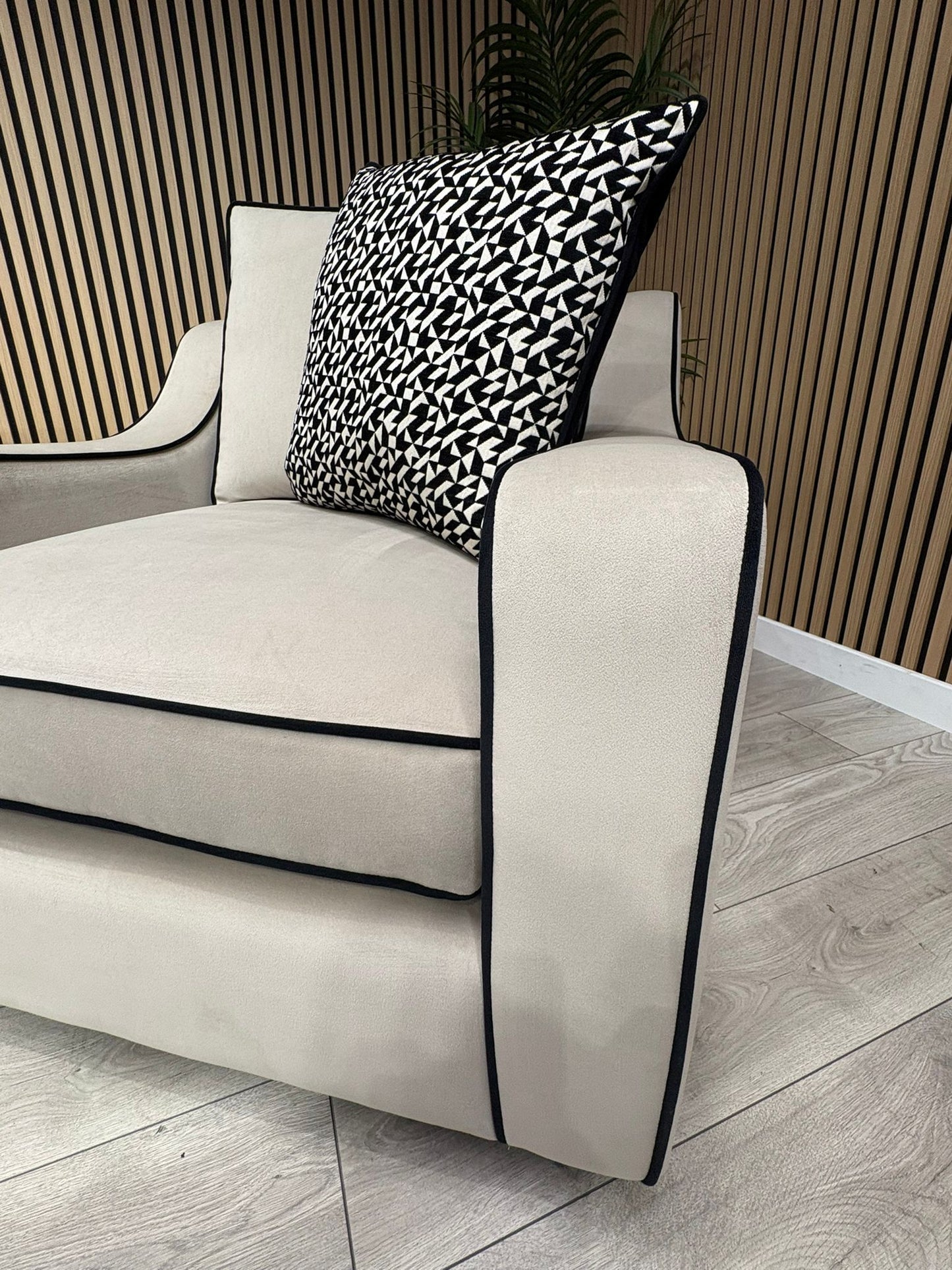 Furniture Village CELINE Fabric 3 Seater Sofa + 2 x Armchairs - RRP £5,685