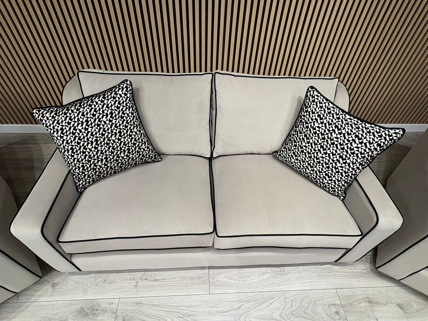 Furniture Village CELINE Fabric 3 Seater Sofa + 2 x Armchairs - RRP £5,685