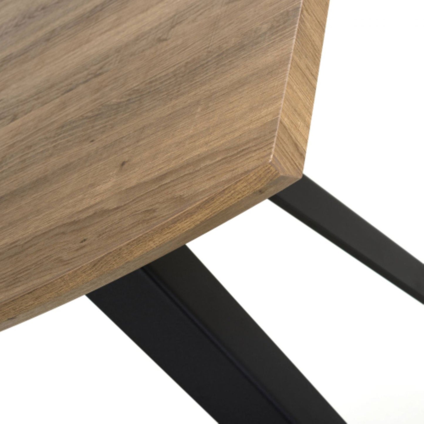 Natural Wooden Curved Edge Breakfast Bar Table