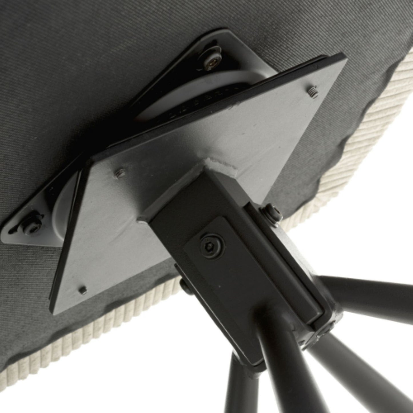 Mink Ribbed Corduroy Fabric 180 Degree Swivel Dining Chair