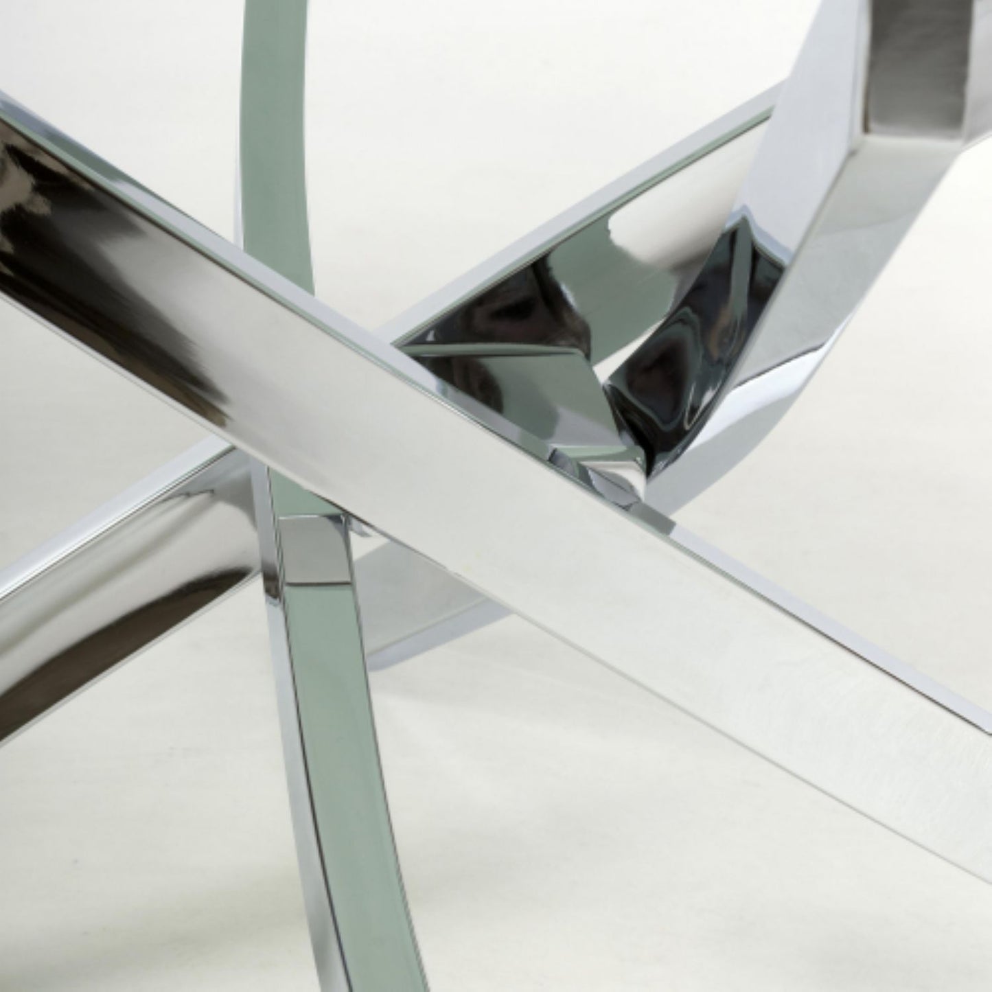 Astoria White Chrome Coffee Table