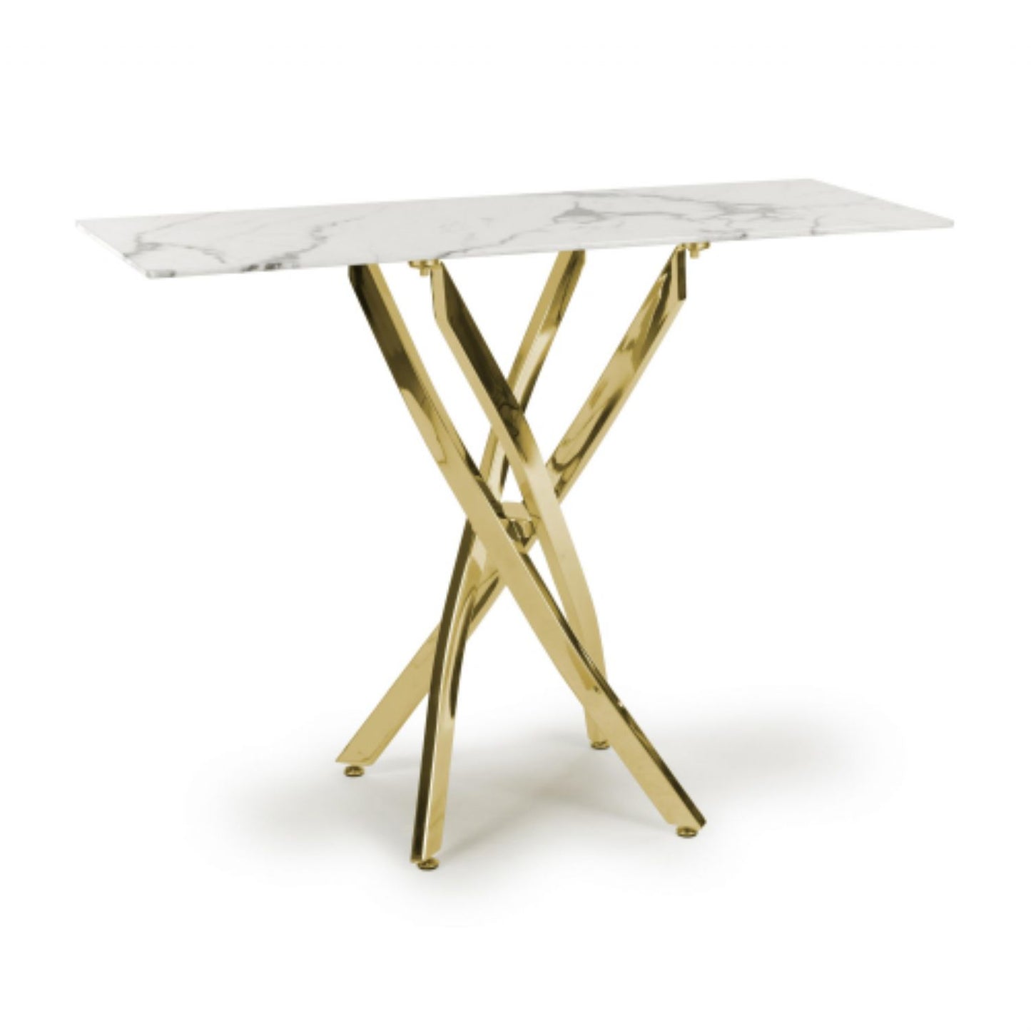 Astoria White Gold Console Table