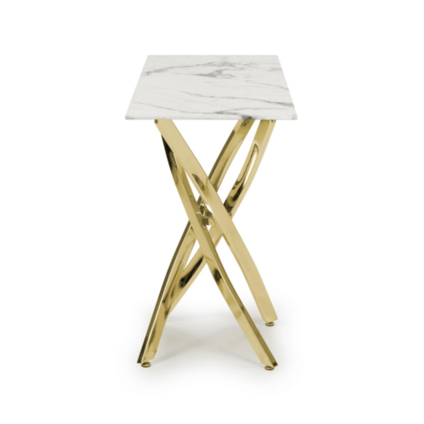 Astoria White Gold Console Table