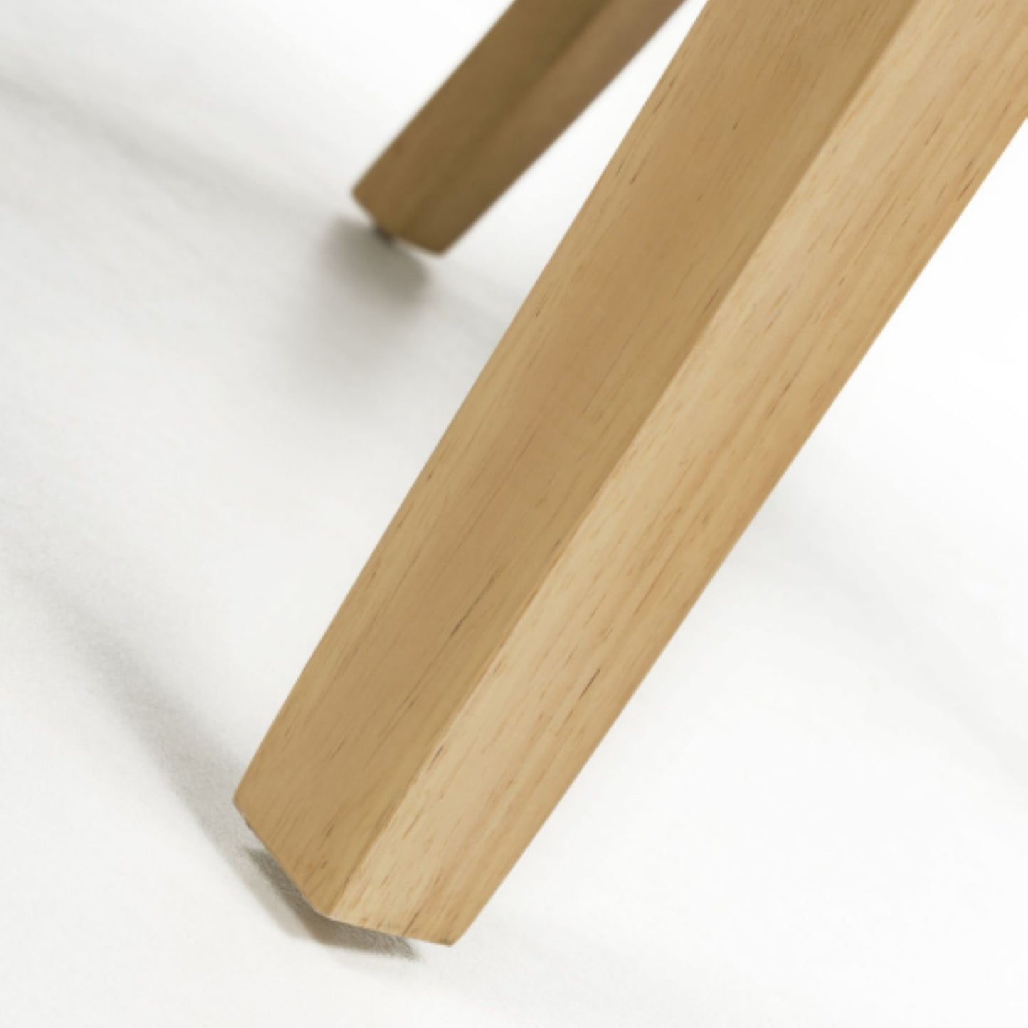 Light Brown Fabric Dining Chair with Natural Legs