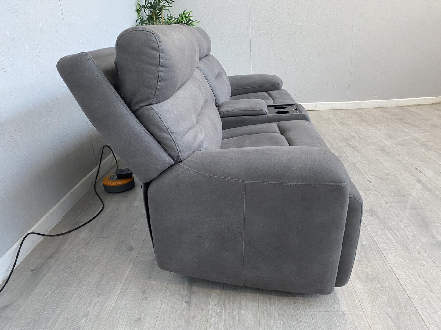 Furniture Village CINEMAX 3 Seater + 2 Seater Power Recliner Media Sofa Set.