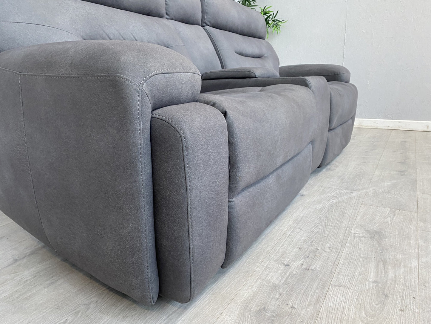 Furniture Village CINEMAX 3 Seater + 2 Seater Power Recliner Media Sofa Set.