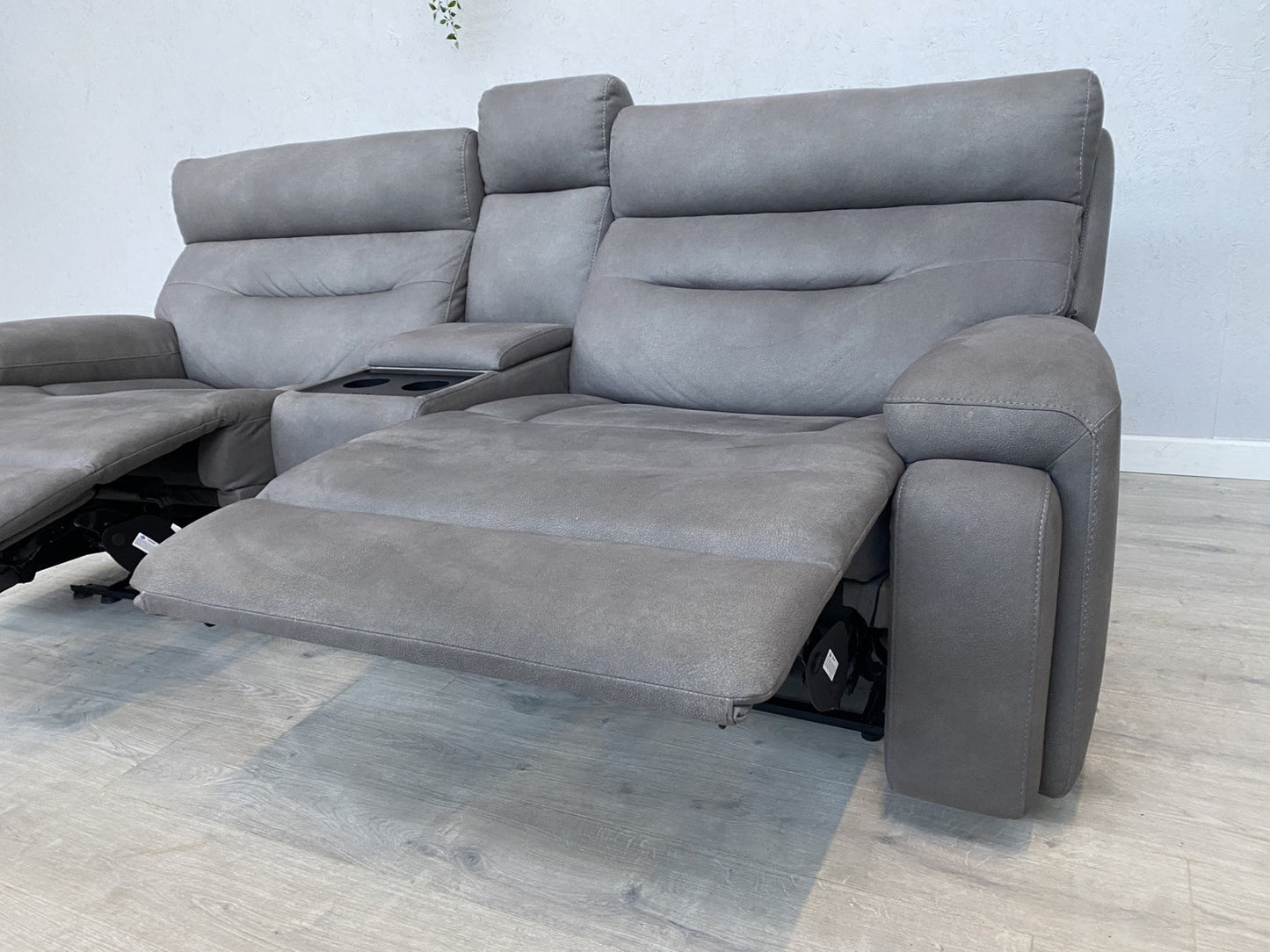 Furniture Village CINEMAX 3 Seater + 2 Seater Power Recliner Media Sofa Set.