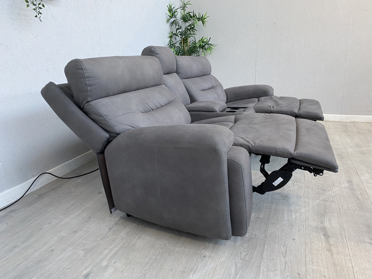 Furniture Village CINEMAX 3 Seater + 2 Seater Power Recliner Media Sofa Set.