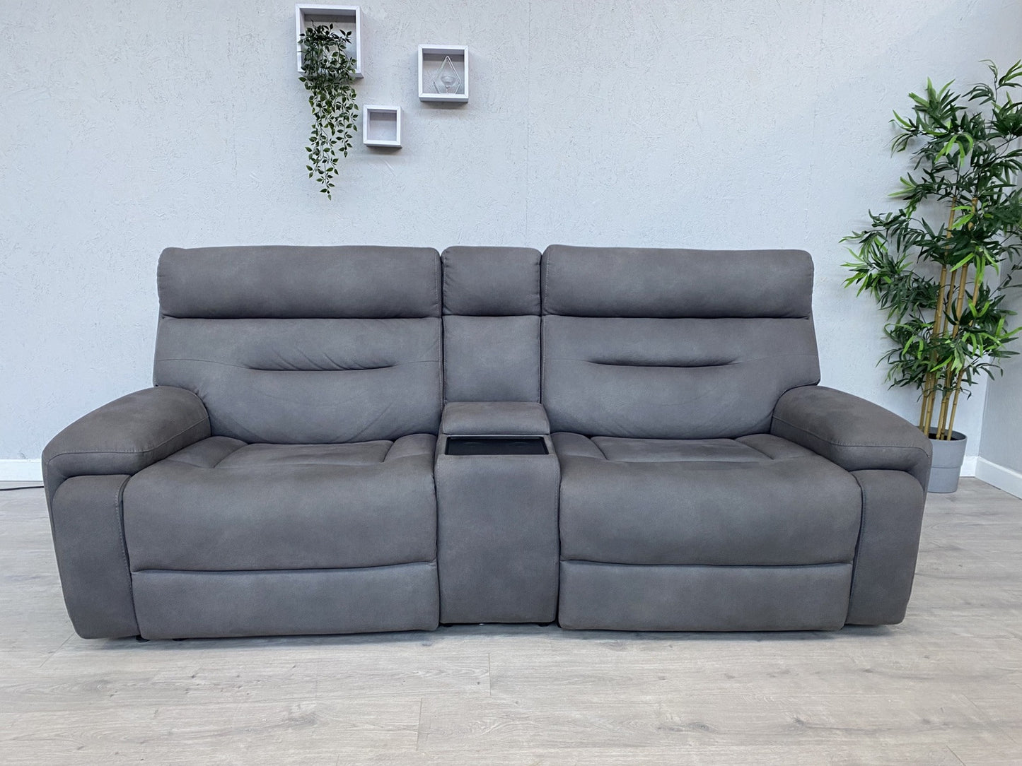 Furniture Village CINEMAX 3 Seater + 2 Seater Power Recliner Media Sofa Set.