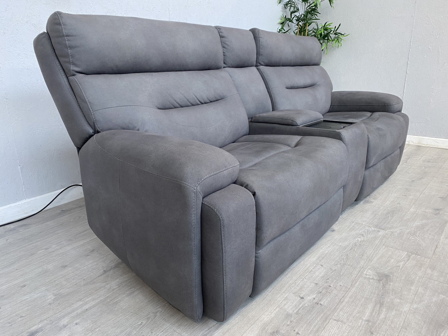 Furniture Village CINEMAX 3 Seater + 2 Seater Power Recliner Media Sofa Set.