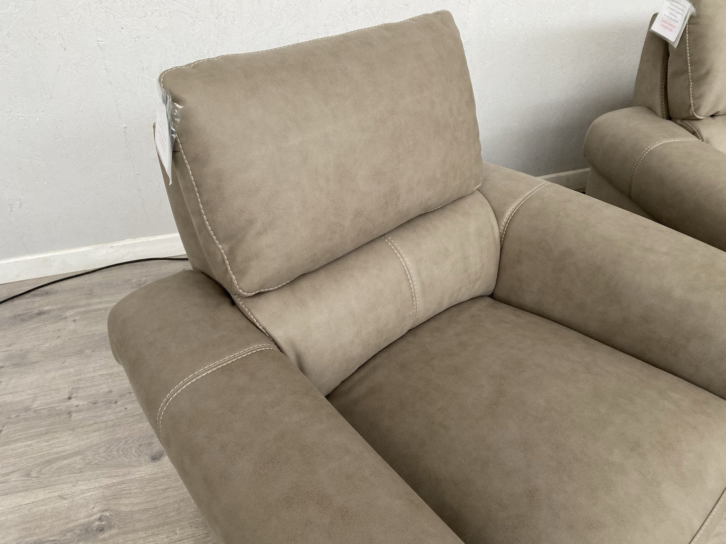 Furniture Village - NIXON Fabric 2 Seater Sofa + 2 x Armchairs, Power Recliner