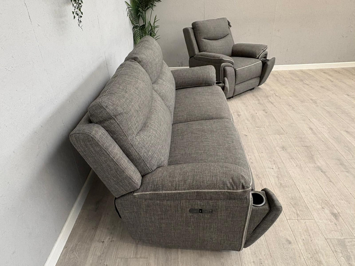 DFS - Trek Power Recliner 3 Seater Sofa + Armchair - RRP £1978