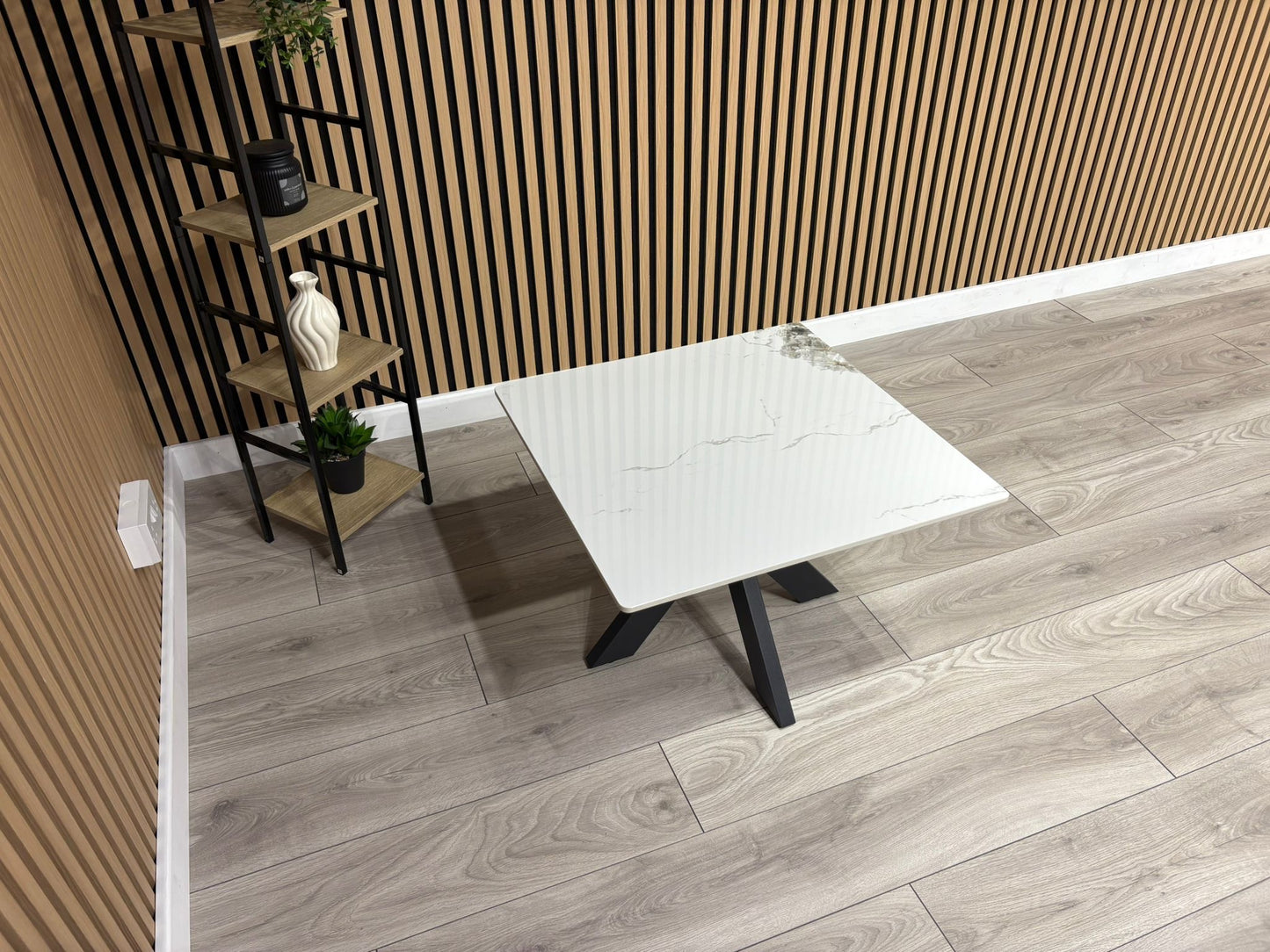 NEXT Sample - Crete Marble Effect End Table, RRP £300