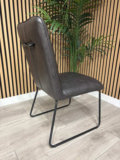 NEXT Sample - New Bronx Leather Dining Chairs