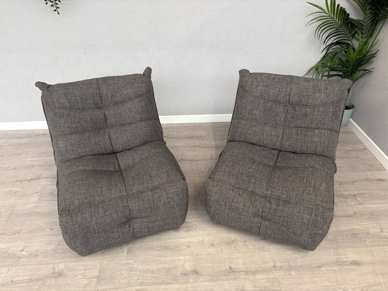 DFS Clarke Pair Of Swivel Rocker Manual Recliner Chairs - RRP £1058
