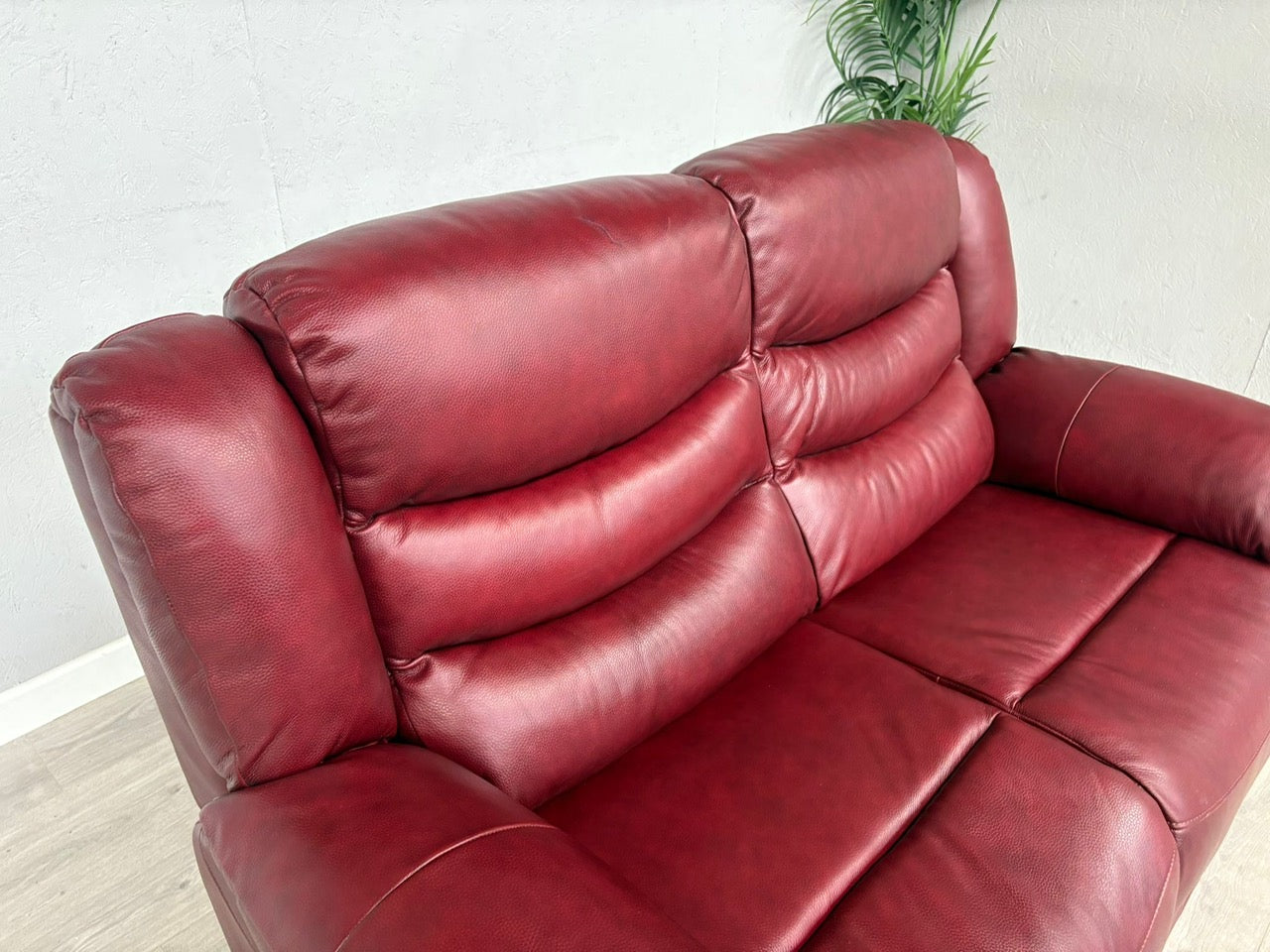 OakFurnitureLand Static Leather 2 Seater Sofa - RRP £1299